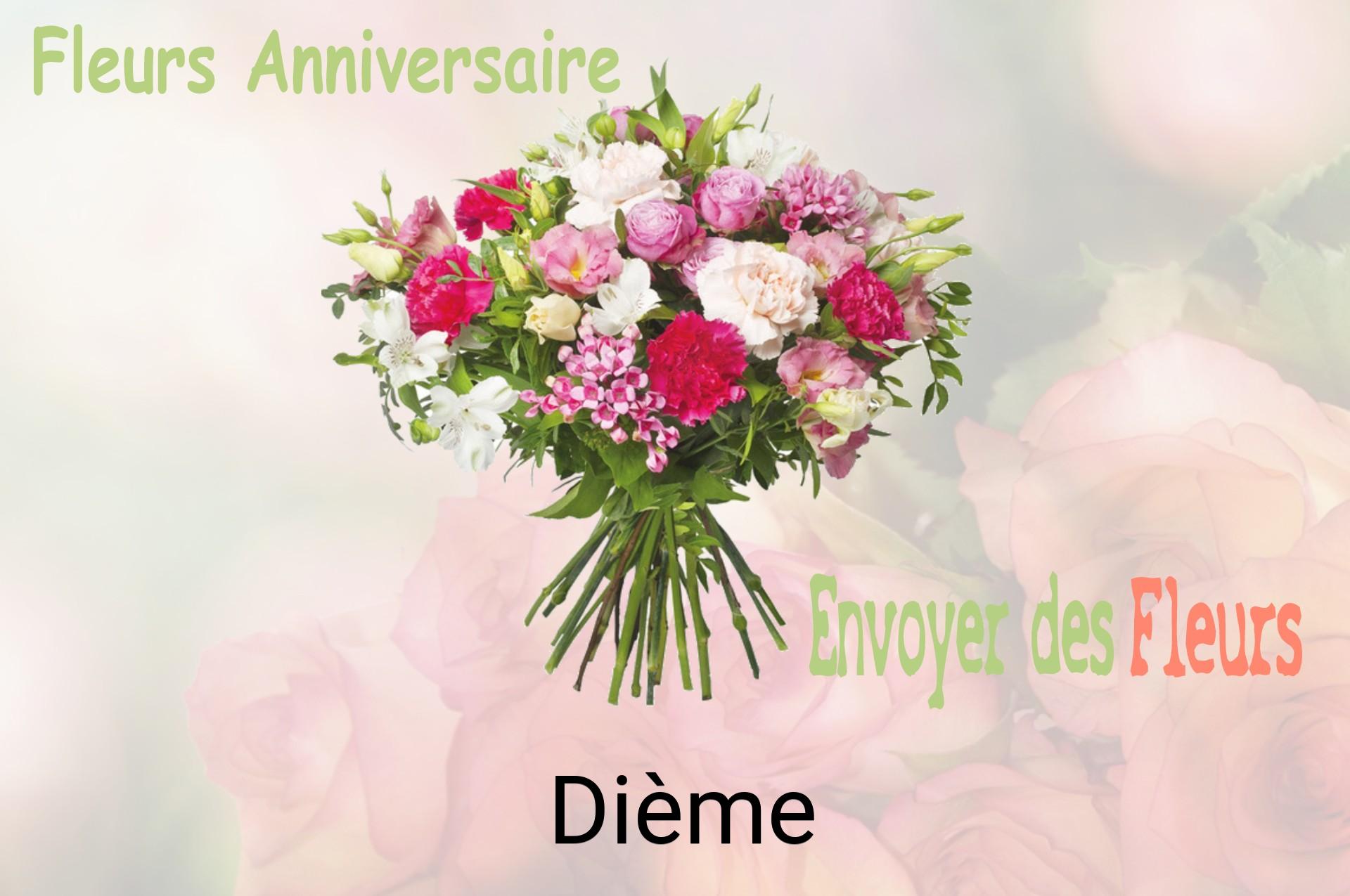 Bouquet de fleurs d’anniversaire livré à Dième